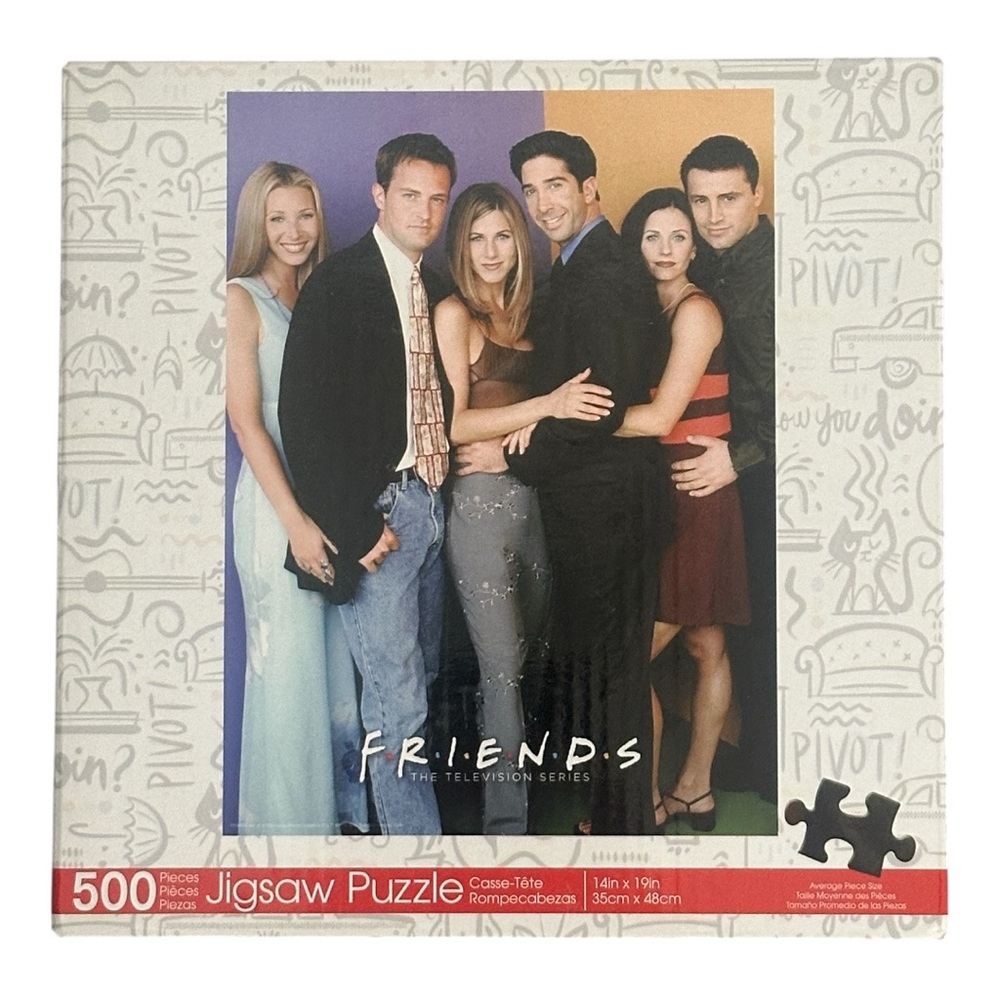Aquarius Friends TV Show Cast 500 Piece Puzzle NWT
